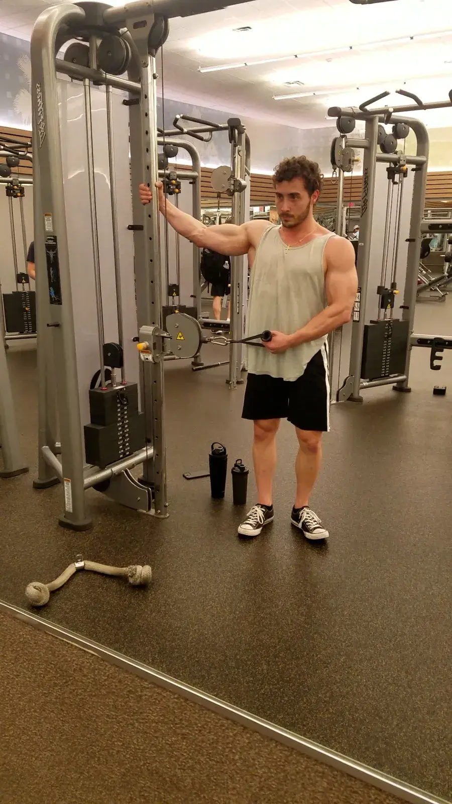 Nick performing a cable exercise