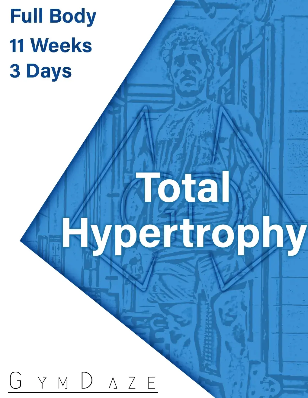 Blue GymDaze 3 Day Full Body Total Hypertrophy program cover