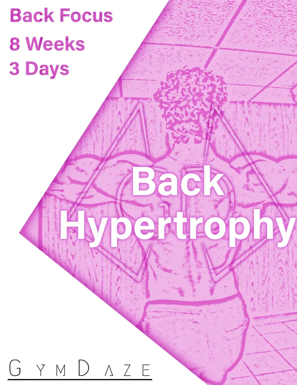 Magenta GymDaze Back Focus Back Hypertrophy program cover