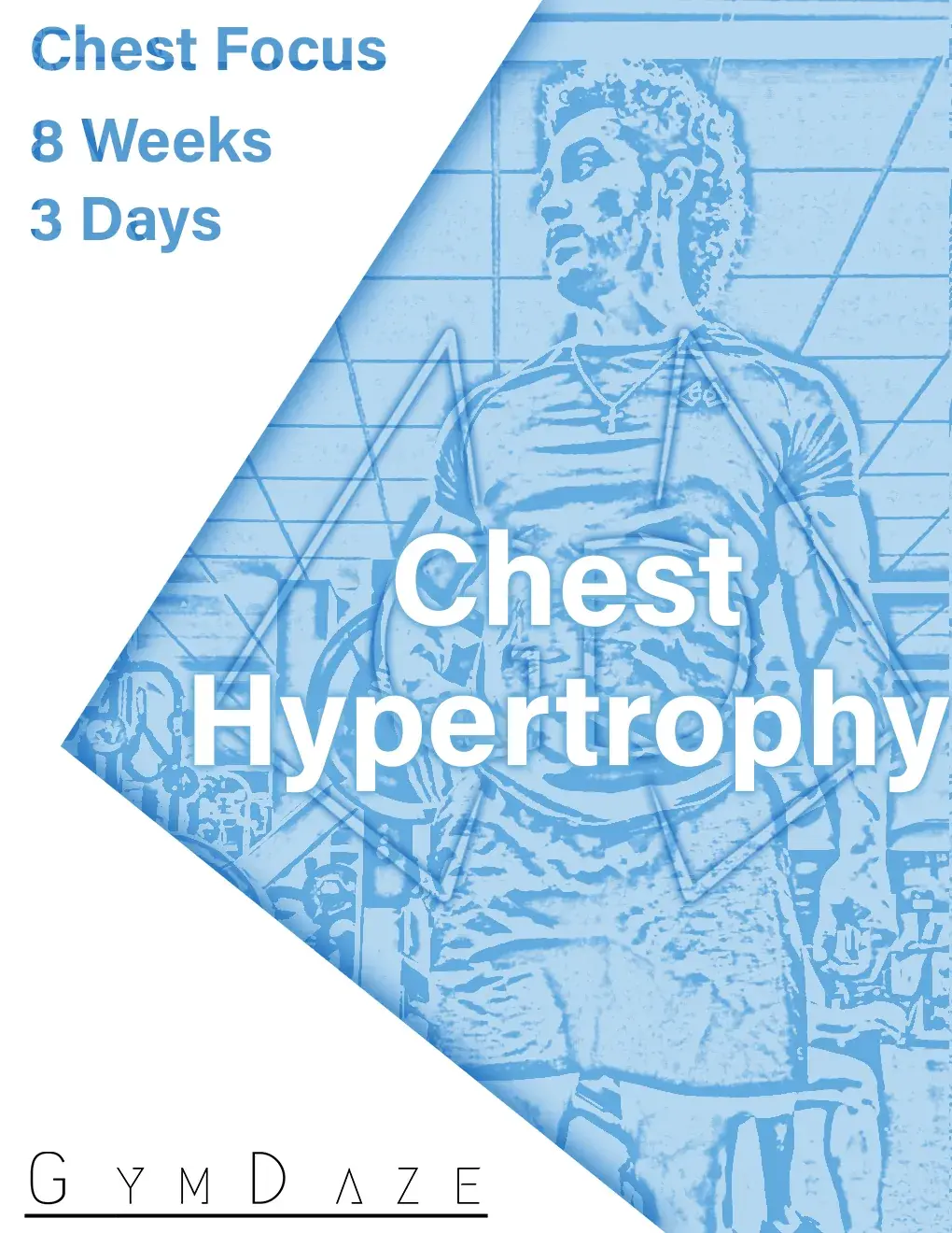 Blue GymDaze Chest Focus Chest Hypertrophy program cover